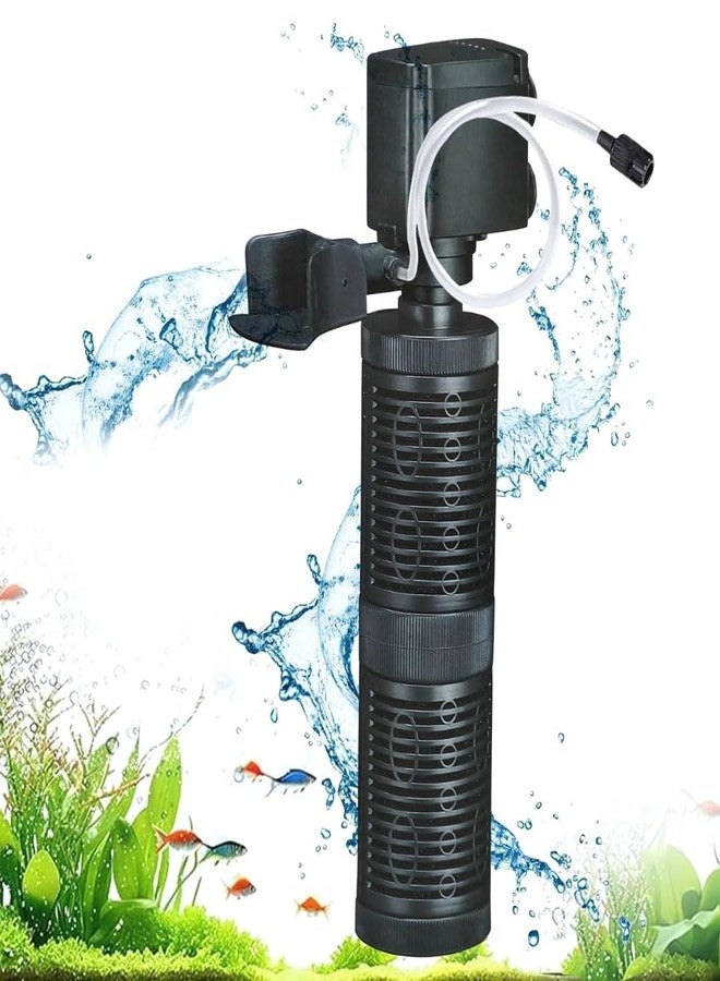 PET FUN SOBO Aquarium Internal Filter Pump FB-1202| Fully Submersible Water Circulator & Oxygenator with 12W Powerful Motor | 880L/H Flow Rate | Suitable Fresh & Saltwater Fish Tank (SOBO FB-1202) - Image 2